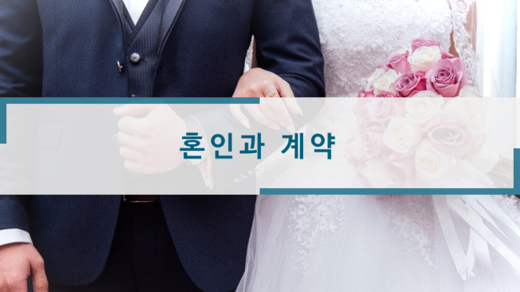  혼인과 계약 : 결혼도 계약?