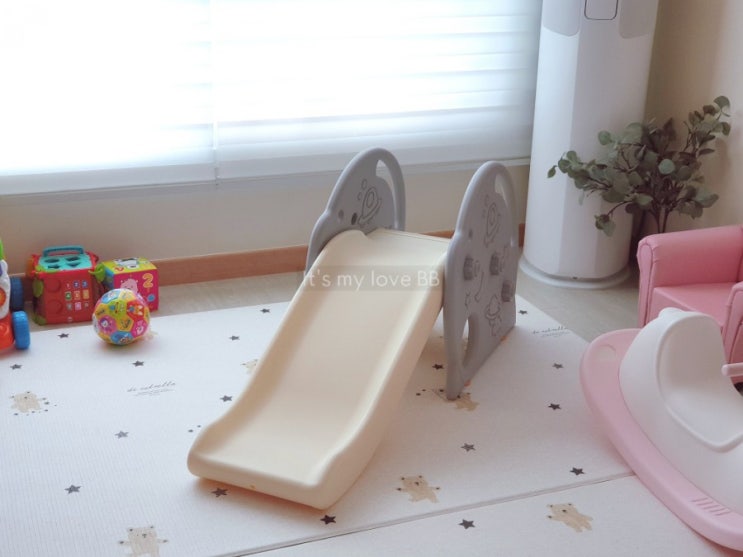 [10개월아기] 쿠쿠토이즈 로켓 베이비 미끄럼틀(그레이) 유아용 아기 미끄럼틀