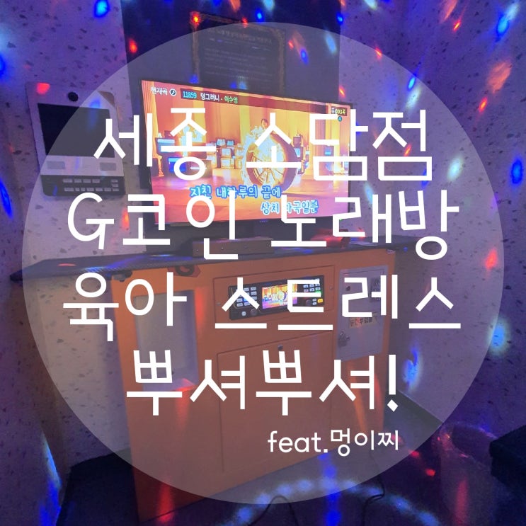  세종 G 코인노래방 소담점 육아 스트레스 뿌셔뿌셔!