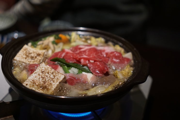  파라다이스시티 맛집 "진가와"에서 일본정통 스키야키 맛보기