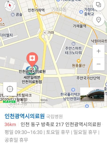 현재 우한폐렴 확진자가 치료받고 있는 병원 리스트