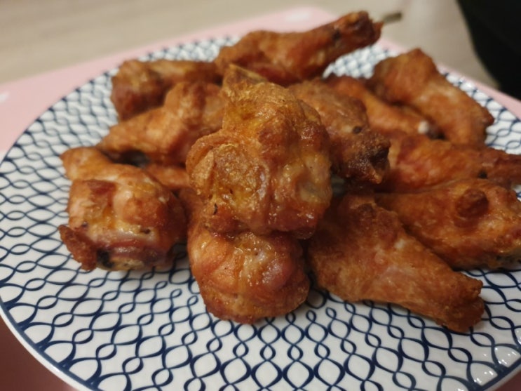  이마트 건강하계 치킨봉 에어프라이기로 조리해 먹은 후기