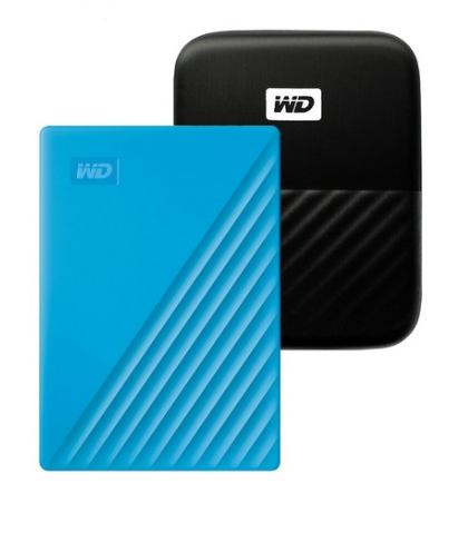  2020년 쿠팡 내일배송  WD New My Passport 휴대용 외장하드 + 파우치 WDBPKJ0040BBL-WESN   [135,000원]