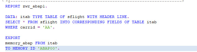 [SAP ABAP] ABAP MEMORY : 네이버 블로그