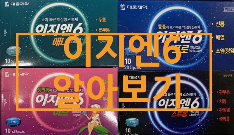 이지엔식스(이지엔6) 종류 정리! (이지엔6애니, 이브, 프로, 스트롱)