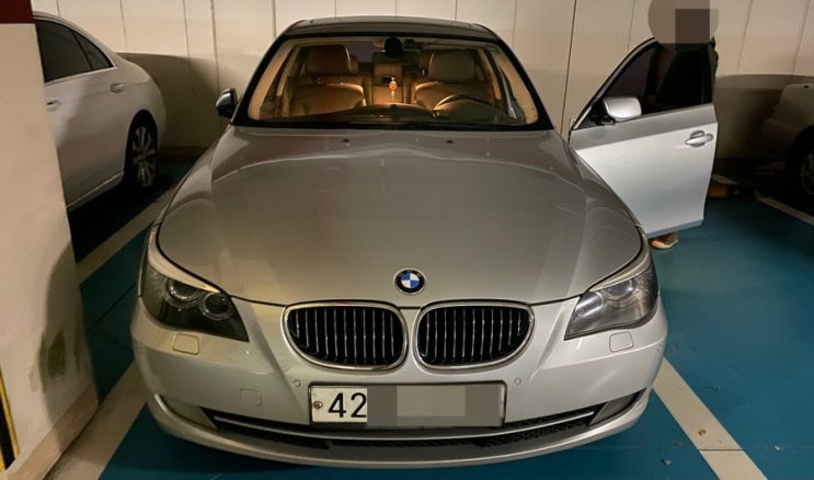  청주수입차밧데리 BMW E60 528i배터리 AGM 출장교체 코딩 넘버원