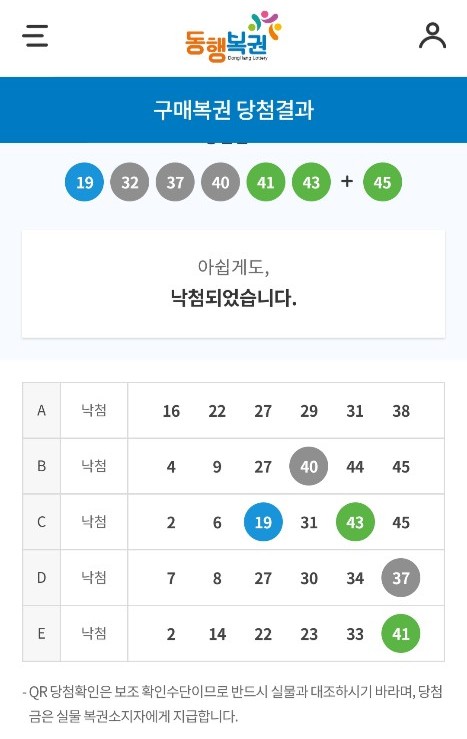  20200118 894회 로또 후기