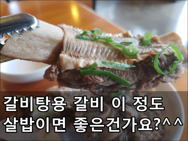  대박집 갈비탕용 갈비 완전분석~!