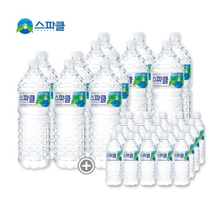  2020년 쿠팡 내일배송  스파클 생수 2L 12병 + 500mL 20병   [7,900원]