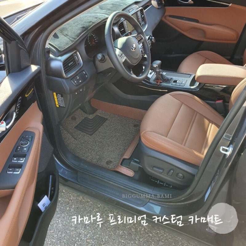쏘렌토 더마스터 2020년식 카마루 6D 자동차매트 장착했어요