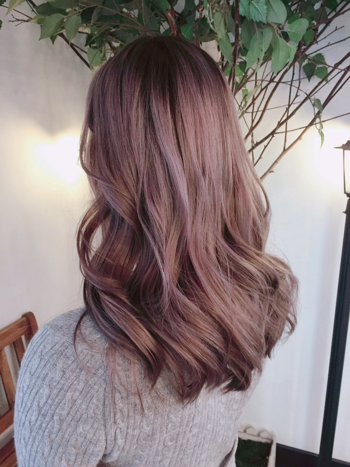  홍대미용실 까헤어 애쉬 핑크로즈 브라운 컬러 recommended hair salon in seoul, ash pink brown color