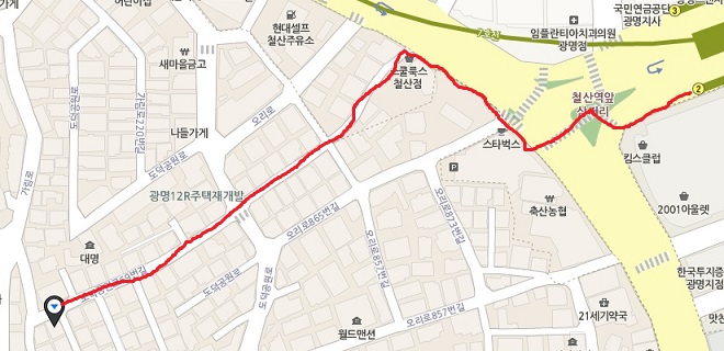  철산 할머니 떡볶이 가는법 위치 카레부추떡볶이