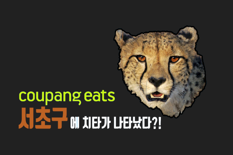  쿠팡이츠 치타배달 서초구 상륙! 곧 서비스 시작한다고 합니다