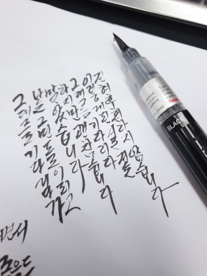  '펜텔붓펜' 초보자가 쓰기 너무 좋아요!!!