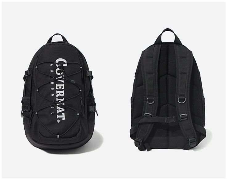  커버낫 백팩 CORDURA AUTHENTIC LOGO RUCK SACK BLACK
