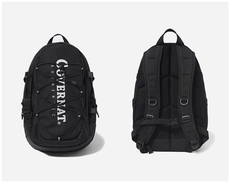 커버낫 백팩 CORDURA AUTHENTIC LOGO RUCK SACK BLACK