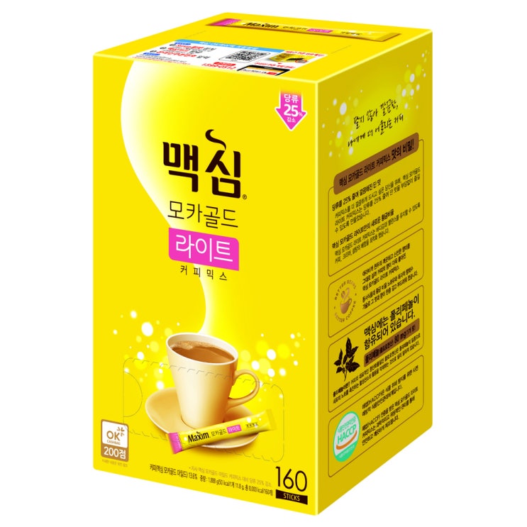  맥심 모카골드 라이트 커피믹스, 11.8g, 160개