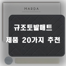  가성비 좋은 규조토발매트 물품들 추천 리스트