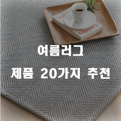  리뷰좋은 여름러그 찾으셨나요?  20종류 순위 리스트 보고가세요~