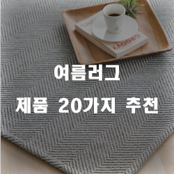 리뷰좋은 여름러그 찾으셨나요?  20종류 순위 리스트 보고가세요~