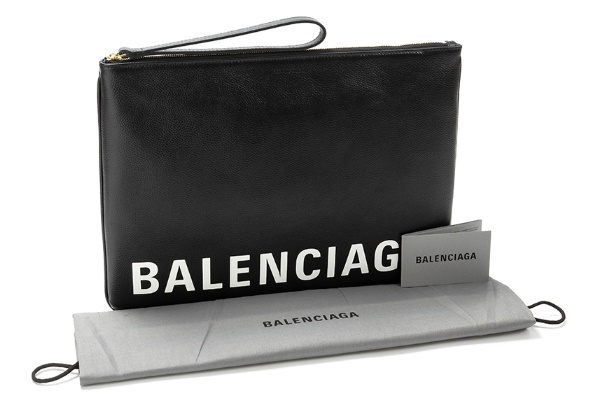 Balenciaga [국내특가](594350 1IZCM 1090) 여성 로고 스트랩 클러치백 20SS