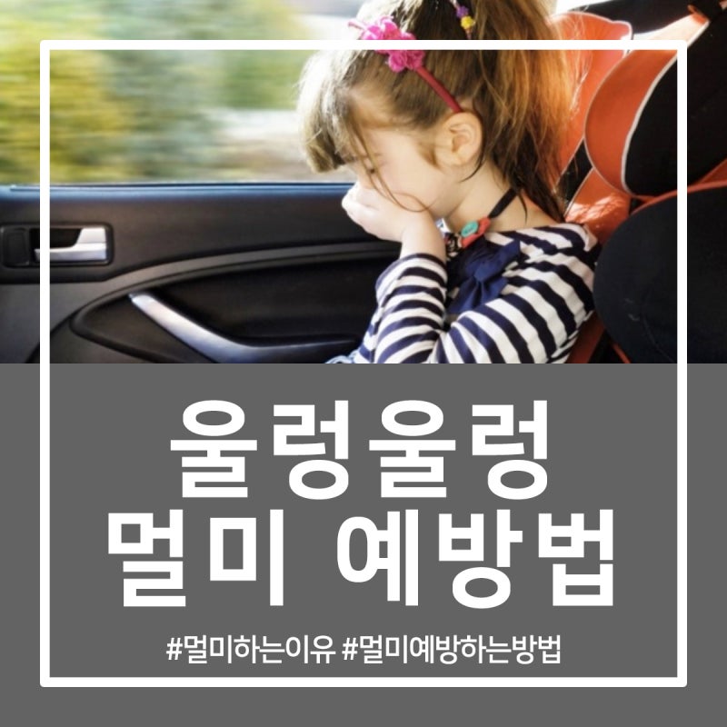 멀미 예방법 울렁거림의 공포를 줄여봅시다
