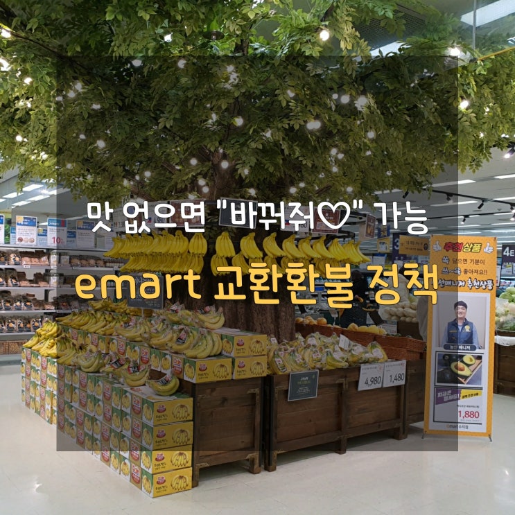  이마트 과일채소 교환 환불 정책, 맛 없으면 반품 가능