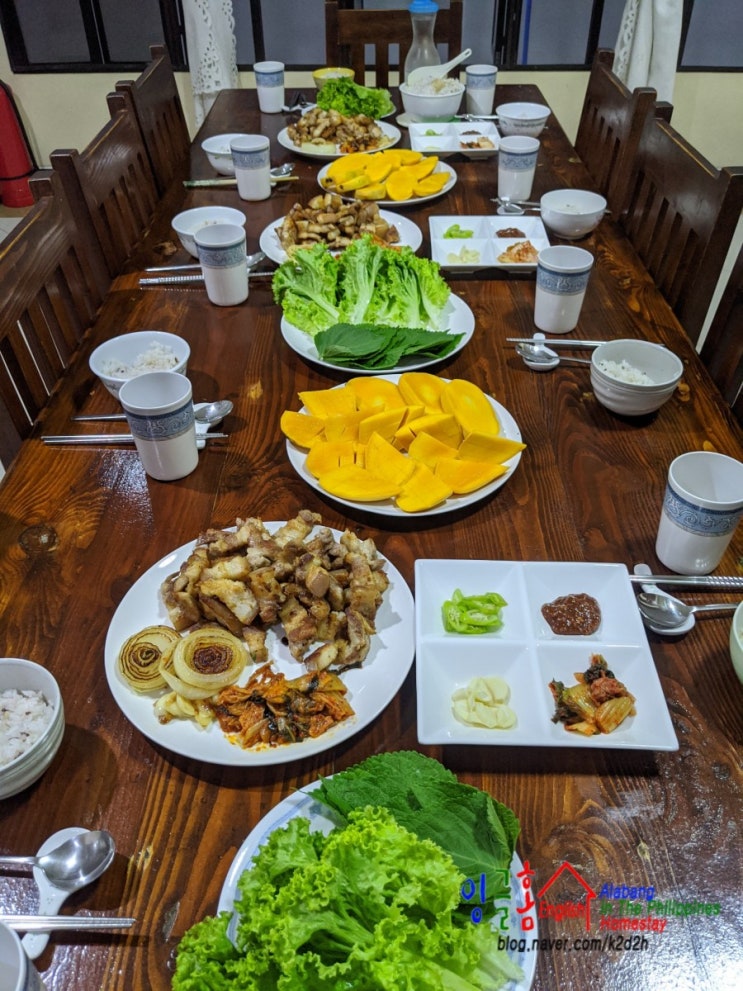  필리핀 삼겹살 맛집 소개해드립니다. 바로 필리핀 홈스테이 잉글홈^^...