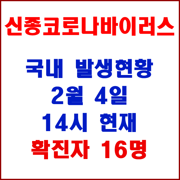  코로나19(코로나바이러스) 2월 6일 08시 국내 발병 23명으로 늘어나