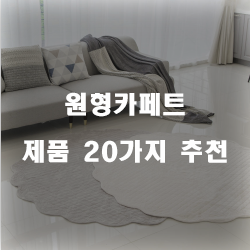  후회없는 원형카페트 물품군 20가지 리스트!