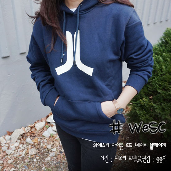  여자 후드티 WESC 위에스씨 데일리템 