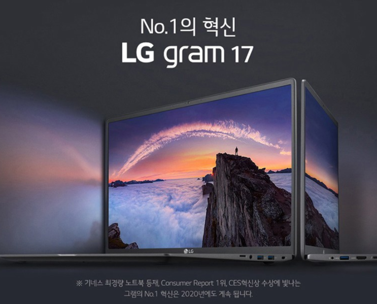  합리적이고 가성비 좋은 노트북을 찾을때, lg 그램 17인치 2020 추천