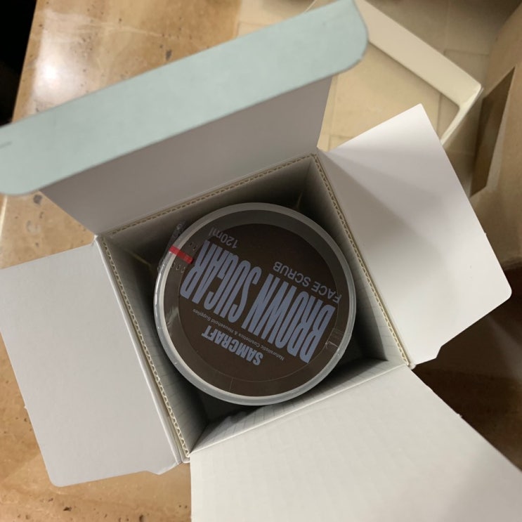  샘크래프트 브라운 스크럽 블랙&화이트 헤드 피지,각질제거 보습효과 발랜타인데이 선물하기 좋은 슈가 스크럽 샌스쟁이 멋진 남자친구의 선물