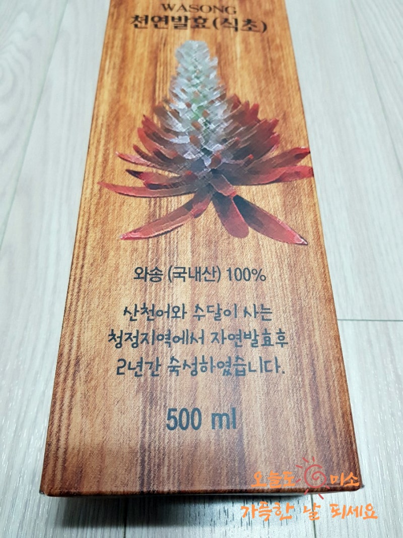 항암음식 추천 / 정유기대표 화천와송 발효식초 6
