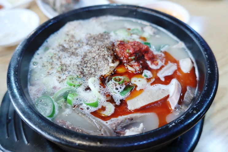 동인천맛집 송현동 시정찹쌀순대에서 따끈한 순대국밥 한그릇