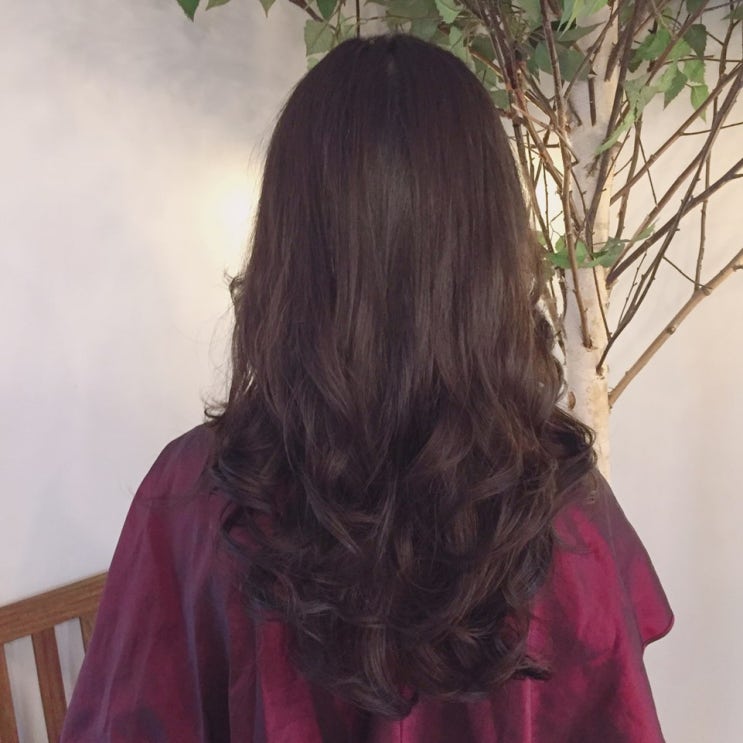  홍대미용실 까헤어 긴머리 S컬 펌  hongdae hair salon korean wave perm hair style