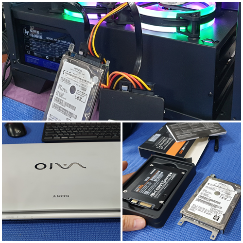  신암동컴퓨터수리 소니노트북 SSD교체