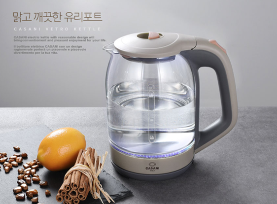  오늘의 잇템 ) 까사니 베트로(VETRO) 유리전기포트 1.8L