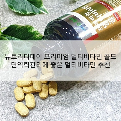 뉴트리디데이 프리미엄 멀티비타민 골드 :: 면역력관리에 좋은 멀티비타민 추천