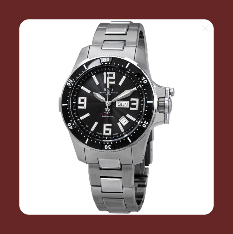 [Jomashop] BALL 엔지니어 Hydrocarbon Airborne Chronometer 오토매틱 검은 색 다이얼 남성용 시계 DM2076CS1CAJBK