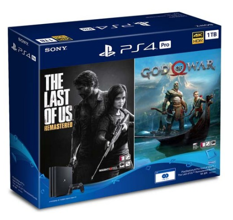  2020년 쿠팡 내일배송 소니 PS4 프로 7218B 1TB 제트블랙 본품 + 갓오브워 + 라스트오브어스 번들패키지 모델CUH-7218B   [545,000원 ]