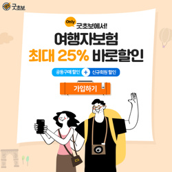  해외여행 준비 중이라면? 여행자보험 25% 즉시 할인받고 가세요