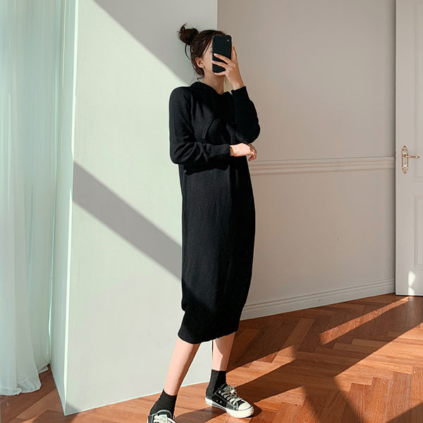  난닝구 체르칸 후드니트원피스