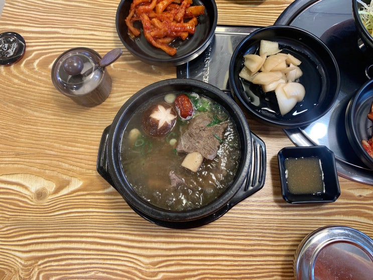 천안 두정동 맛집 화산식당, 식사메뉴 갈비탕