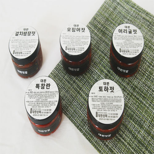  대원젓갈 황가네 젓갈세트600g 젓갈120g세트, 120g, 1세트