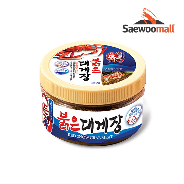  새우몰 100% 붉은대게장 180g 게딱지장 홍게장 대게장, 1개