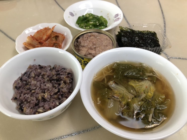 [븅화 집밥 요리]봄동된장국 초간단 레시피