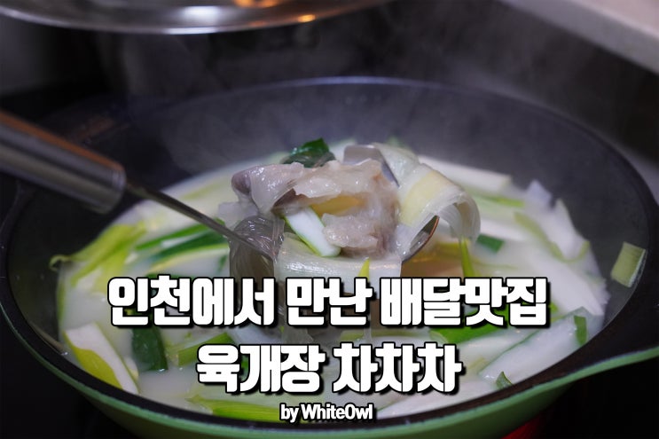  육개장 차차차 인천 만수동 배달 음식 맛집 도가니탕으로 해장하기