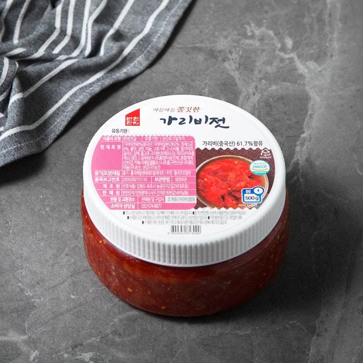  반찬단지 가리비젓, 500g, 1개