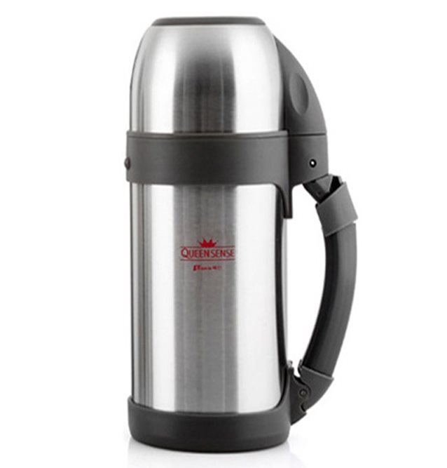  퀸센스 에리카 진공 보온병, 실버, 1.5L
